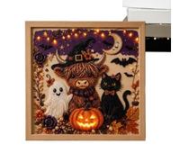 Pearl Painting Kits For Adults | Spooky Halloween Cat Moon Pumpkin Crafts