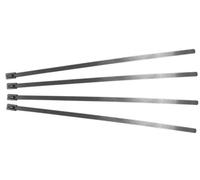 Pearl PMTS01 - Bridas de acero inoxidable (4,6 x 201 mm, 10 unidades)