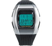 Pearl Relojes de Pulsera para Hombres - Reloj de Pulsera radiocontrolado: Reloj Deportivo Digital Unisex controlado por Radio con Pantalla LCD SW-640 dcf (LCD Reloj de Pulsera)