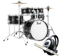 Pearl Roadshow RSJ465C - C31 - Batería Junior (incluye auriculares y palos keepdrum), color negro