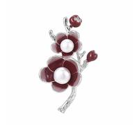 Pearl Suit Coat Safety Pin Retro Versatile Fixed Brooch