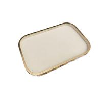 Pearl White Metal Jewelry Display Tray para Joyas