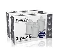 PearlCo classic - Pack 6 filtro de aguas con 1 cartuccia filtrante Universal classic - adatto per Brita Classic