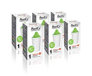 PearlCo - Paquete de 6 cartuchos de filtro alcalinos para agua alcalina - apto para Brita classic