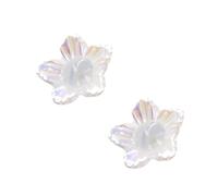 Pearlescent Flower Earplugs 1Pair Silicone Earring Backs Replacements Droopy Ears Large Heavy Studs Jewelry Accessories
