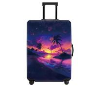 PEARLOVE Funda para Maleta, Protección para Maleta, Funda de viaje para maletas de 20 a 34 pulgadas, Accesorios de viaje Extensibles y lavables de Spandex, #35., S(fits 20-22inch suitcase)