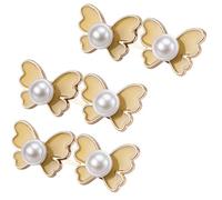 Pearls - Hebillas de cintura de mariposa, 3 piezas, reductores ajustables para jeans y pantalones, extensor esencial para mujer