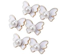 Pearls - Hebillas de cintura de mariposa, 3 piezas, reductores ajustables para jeans y pantalones, extensor esencial para mujer