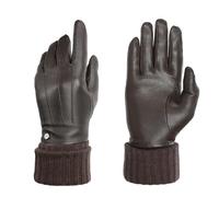 PEARLWOOD Guante para mujer Lipa de piel de oveja con función táctil, Marrón Oscuro (310), S (7.0)