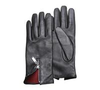 PEARLWOOD Guantes Helena Touchscreen Mujer - con dedos de piel forro otoño/invierno Invierno - 7 HS negro