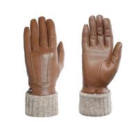 PEARLWOOD Guantes Lipana Touchscreen Mujer - de con dedos forro otoño/invierno Invierno - 7 HS castaño claro