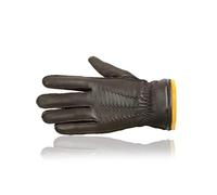 PEARLWOOD Guantes para hombre para pantalla táctil MILES de piel de cabra y oveja, Hazel (340), M (9)