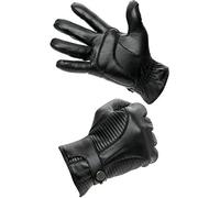 PEARLWOOD Jake - Guantes de piel para hombre (para pantalla táctil, piel de oveja) Negro (200) X-Large
