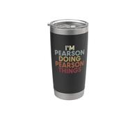Pearson Name Pearson Personalized Name First Given Vaso térmico de acero inoxidable de doble pared