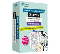 Pearson REVISE Edexcel GCSE History Medicine in Britain: Revision Cards incl. online revision and quizzes - for 2025, 2026 exams