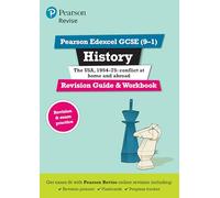 Pearson REVISE Edexcel GCSE History The USA, 1954-75 conflict at home and abroad Revision Guide and Workbook incl. online revision - for 2026, 2027 exams