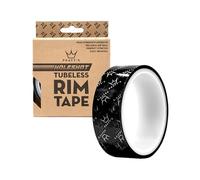 Peaty's Cinta Adhesiva Reforzada para Llantas de Bicicleta - 32 mm Doble Capa Resistente y Sellado Hermético, Diseño Transparente con Tiras de Acabado - Rollo de 10 Metros