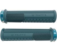 Peaty's Empuñaduras de manillar Monarch Pro Grip Knurl Lock-On azul 32 - 34 mm