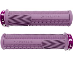 Peaty's Empuñaduras de manillar Monarch Pro Grip Knurl Lock-On lila 32 - 34 mm
