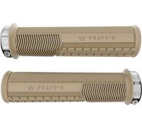 Peaty's Empuñaduras de manillar Monarch Pro Grip Knurl Lock-On marrón 32 - 34 mm