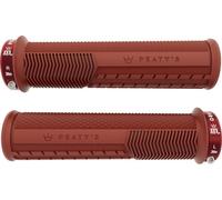 Peaty's Empuñaduras de manillar Monarch Pro Grip Knurl Lock-On rojo 30 - 32 mm
