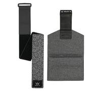 Peaty's Holdfast Bolsa Portaherramientas para Bicicleta - Impermeable con Sistema Antideslizante y Bolsillo con Cremallera, Organizador Reflectante para Herramientas de Ciclismo sin Mochila - Gris