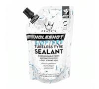 Peaty's Holeshot Biofibre - Sellador de neumáticos sin cámara, reparación de pinchazos de acción rápida, Sella Agujeros de hasta 6 mm para Bicicletas de montaña, Carretera y Grava, Utiliza Fibras de