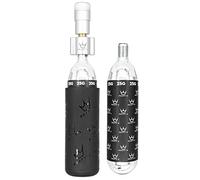 Peaty's Holeshot Kit Inflador de Neumáticos CO2 - Diseño Compacto de LíNEA Recta para Inflado RáPido, Compatible con Válvula Presta para Bicicletas de Montaña y Carretera - 2 x 25g, Plateado