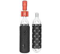 Peaty's Holeshot Kit Inflador de Neumáticos CO2 - Diseño Compacto de LíNEA Recta para Inflado RáPido, Compatible con Válvula Presta para Bicicletas de Montaña y Carretera - 2 x 25g, Rojo