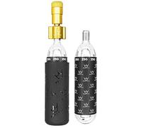 Peaty's Holeshot Kit Inflador de Neumáticos CO2 - Diseño Compacto de LíNEA Recta para Inflado RáPido, Compatible con Válvula Presta para Bicicletas de Montaña y Carretera - 2 x 25g, Oro