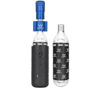 Peaty's Holeshot Kit Inflador de Neumáticos CO2 - Diseño Compacto de LíNEA Recta para Inflado RáPido, Compatible con Válvula Presta para Bicicletas de Carretera y Gravel - 2 x 16g, Azul