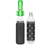 Peaty's Holeshot Kit Inflador de Neumáticos CO2 - Diseño Compacto de LíNEA Recta para Inflado RáPido, Compatible con Válvula Presta para Bicicletas de Carretera y Gravel - 2 x 16g, Esmeralda
