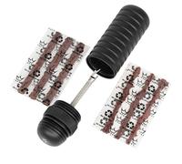 Peaty's Kit Profesional de Reparación de Pinchazos para Bicicletas - Horquilla única de un Solo Lado con Tapones de 1,5mm y 3mm, Sistema RáPido sin Aguja para Neumáticos sin CáMara - Negro