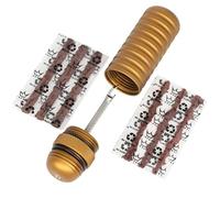 Peaty's Kit Profesional de Reparación de Pinchazos para Bicicletas - Horquilla única de un Solo Lado con Tapones de 1,5mm y 3mm, Sistema RáPido sin Aguja para Neumáticos sin CáMara - Bourbon