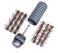 Peaty's Kit Profesional de Reparación de Pinchazos para Bicicletas - Horquilla única de un Solo Lado con Tapones de 1,5mm y 3mm, Sistema RáPido sin Aguja para Neumáticos sin CáMara - Gris