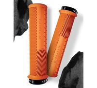 Peaty's Monarch Grips-Mangos Gruesos y Negros, Unisex Adulto Knurl / Thin naranj