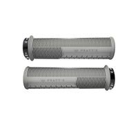 Peaty's Monarch Mangos para Bicicleta con Agarre Superior - Textura de Hongos, Almohadilla Extendida para Pulgar, Amortiguación de Impactos, Ergonómicos y Alto Confort - 32-34 mm, Gris