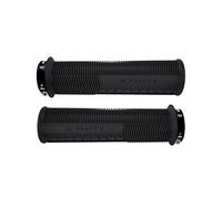 Peaty's Monarch Mangos para Bicicleta con Agarre Superior - Textura de Hongos, Almohadilla Extendida para Pulgar, Amortiguación de Impactos, Ergonómicos y Alto Confort - 30-32 mm, Negro