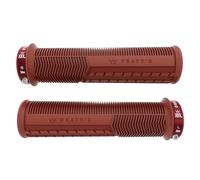Peaty's Puños de manillar Monarch Pro Grip Mushroom Lock-On rojo 30 - 32 mm