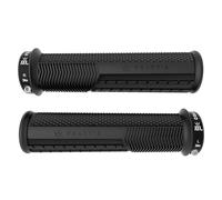 Peaty's Monarch Pro Puños de Bicicleta - Puños Knurl para Control de Precisión, Diseño Dual Compound con Núcleo Amortiguador, BMX, Ebike & MTB - Fino 30-32mm, Negro