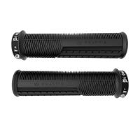 Peaty's Monarch Pro Puños de Bicicleta - Puños Textura Seta para Comodidad en Trail, Diseño Dual Compound con Núcleo Amortiguador, BMX, Ebike & MTB - Fino 30-32mm, Negro