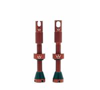 Peaty's Set de 2 válvulas Chris King Edition MK2 Tubeless rojo SV 42 mm
