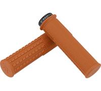 Peaty's Puños de manillar Knurl Lock-On Monarch Grips naranja thick