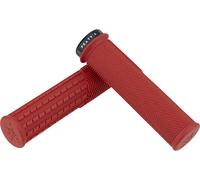 Peaty's Puños de manillar Knurl Lock-On Monarch Grips rojo thin