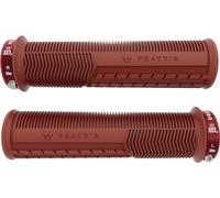 Peaty's Puños de manillar Monarch Pro Grip Mushroom Lock-On rojo 32 - 34 mm
