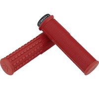 Peaty's Puños para manillar Monarch Grips Mushroom Lock-On rojo thick