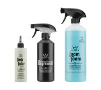 Peaty's Set de limpieza Lavar Desengrasar Lubricar Secar colorido one_size