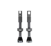 Peaty's X Chris King MK2 Tubeless Valves Presta - Integrated Spoke Key & Valve Core Removal Caps, Mountain Bike, Road & Gravel Bicycle Tyre, Insert Compatible, 7075 Aluminium - 42mm & 60mm