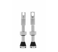 Peaty's X Chris King MK2 Tubeless Valves Presta - Integrated Spoke Key & Valve Core Removal Caps, Mountain Bike, Road & Gravel Bicycle Tyre, Insert Compatible, 7075 Aluminium - 42mm & 60mm