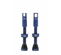 Peaty's X Chris King MK2 Válvulas sin cámara Presta - Llave de Radio integrada y Tapas de extracción de núcleo de válvula, Bicicleta de montaña, Carretera y Grava, Compatible con Inserto, Aluminio
